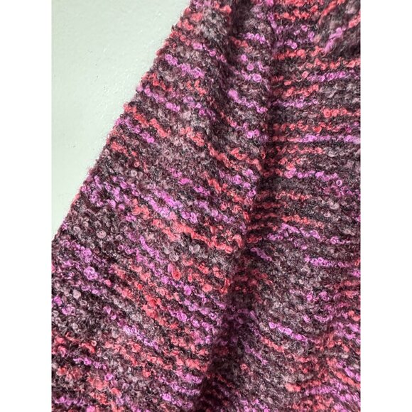 Susan Graver Womens Tweed Button Up Jacket size Medium Wool Blend Pink Purple - Picture 12 of 15